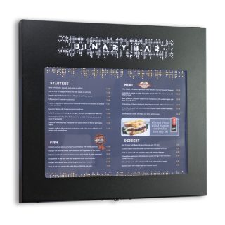 Menyskåp Black Cutout