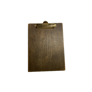 Menyplatta Wood A5 (Klämma) (Snabb Leverans)